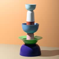 Rhombe Color -tarjoilukulho, sininen, 17,5 cm