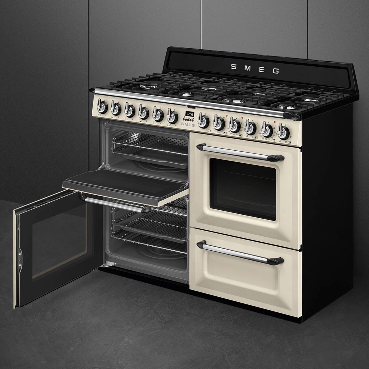 TR4110P1 10 Victoria gaskomfur med 3 ovne 110 cm, creme