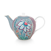 PIP Studio Flower Festival teekannu 1,6 litraa, sininen