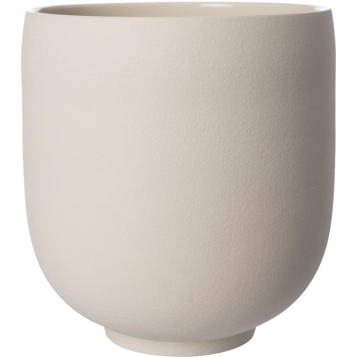 Kruka i stengods 28 cm, naturvit