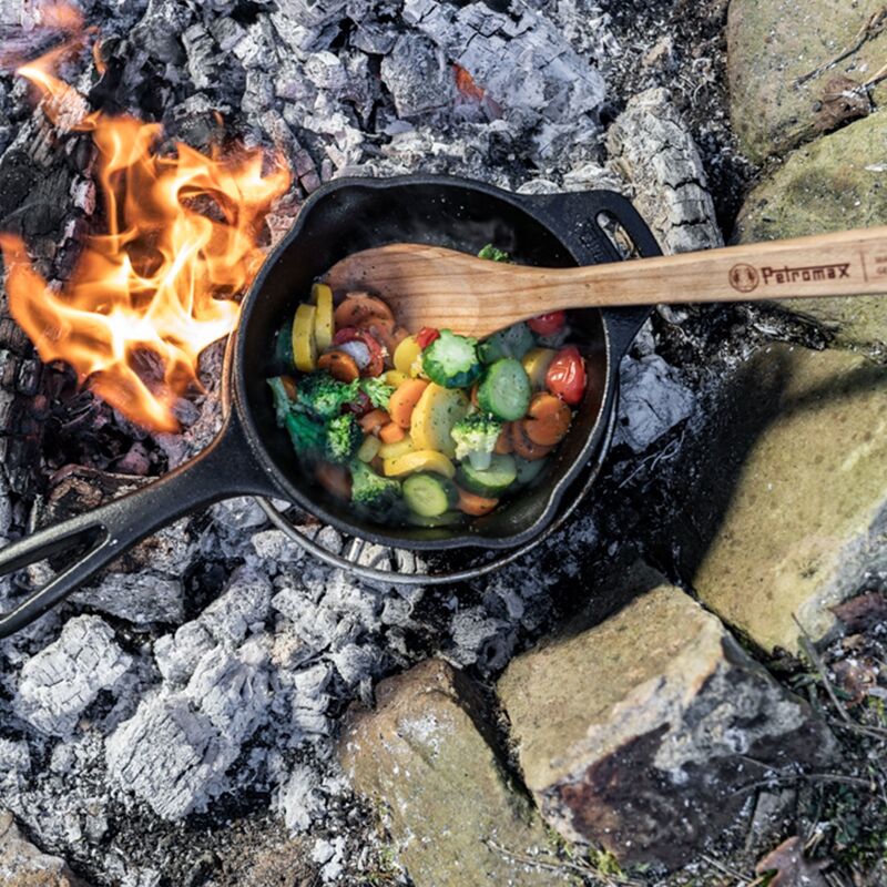 Gjutjärnskastrull med lock 1 liter