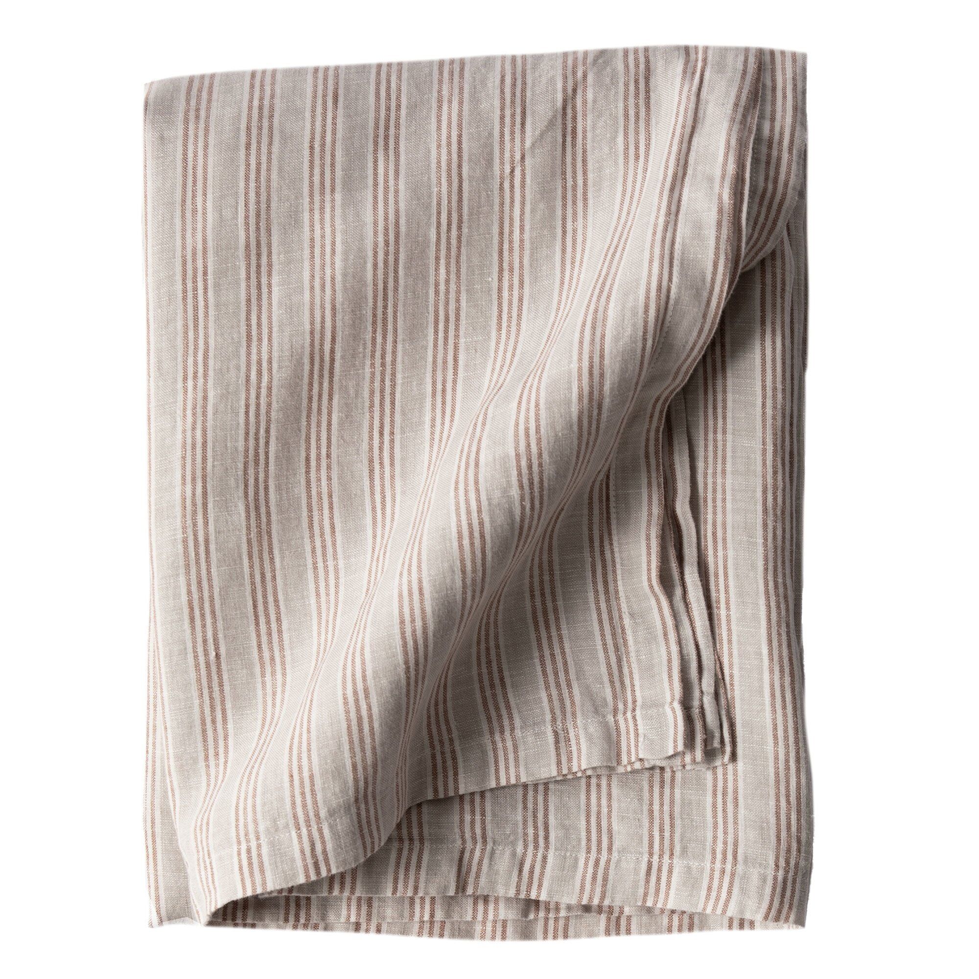 Tell Me More - Duk lin 145x270 cm hazelnut stripe