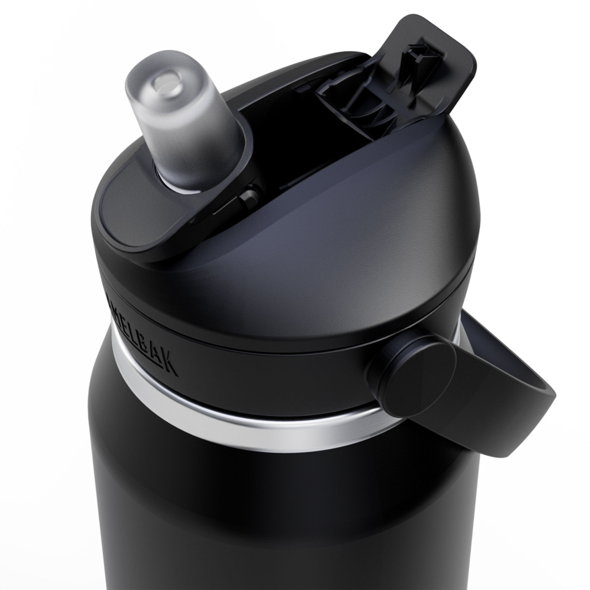 Thrive Flip Straw drikkeflaske 0,75 liter, sort