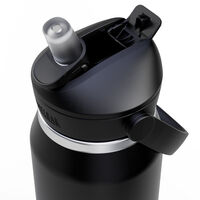 Thrive Flip Straw drikkeflaske 0,75 liter, sort