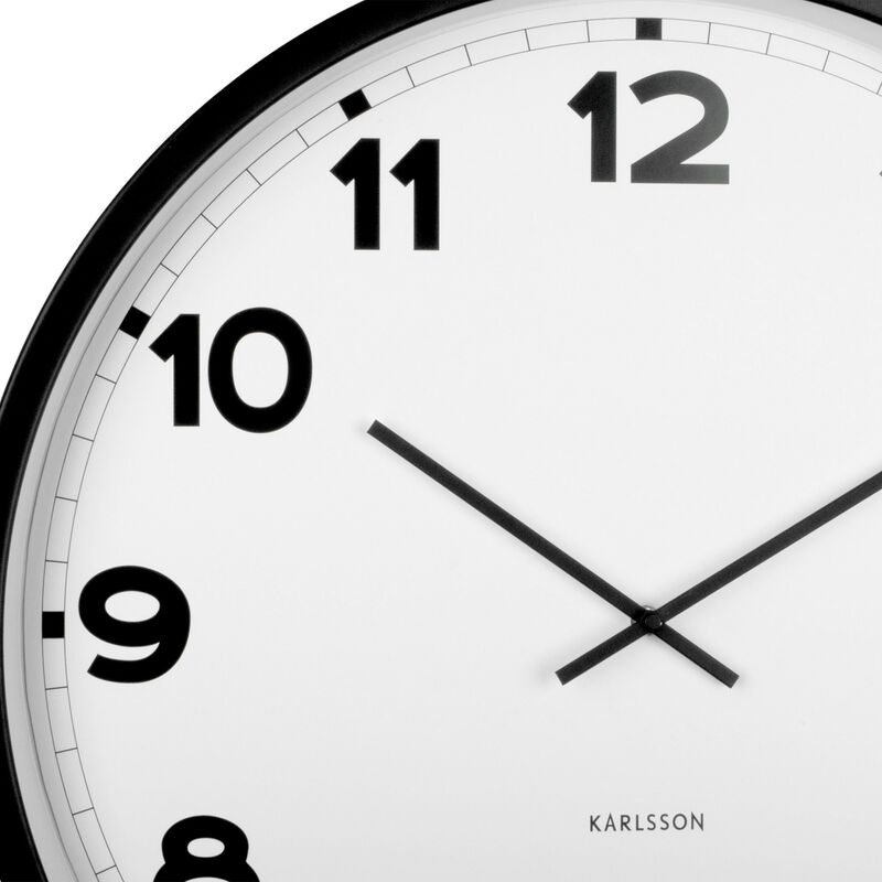 New Classic veggklokke 60 cm, hvit