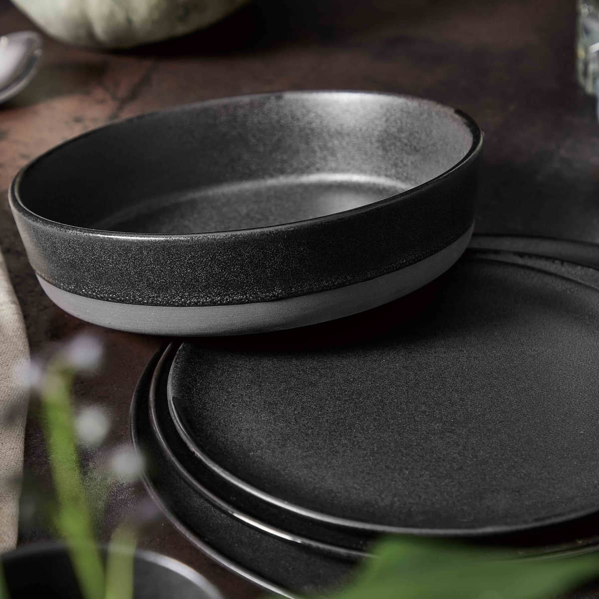 RAW suppetallerken, titanium black
