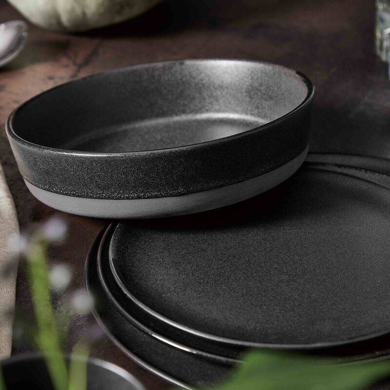 RAW Suppetallerken, Titanium Black