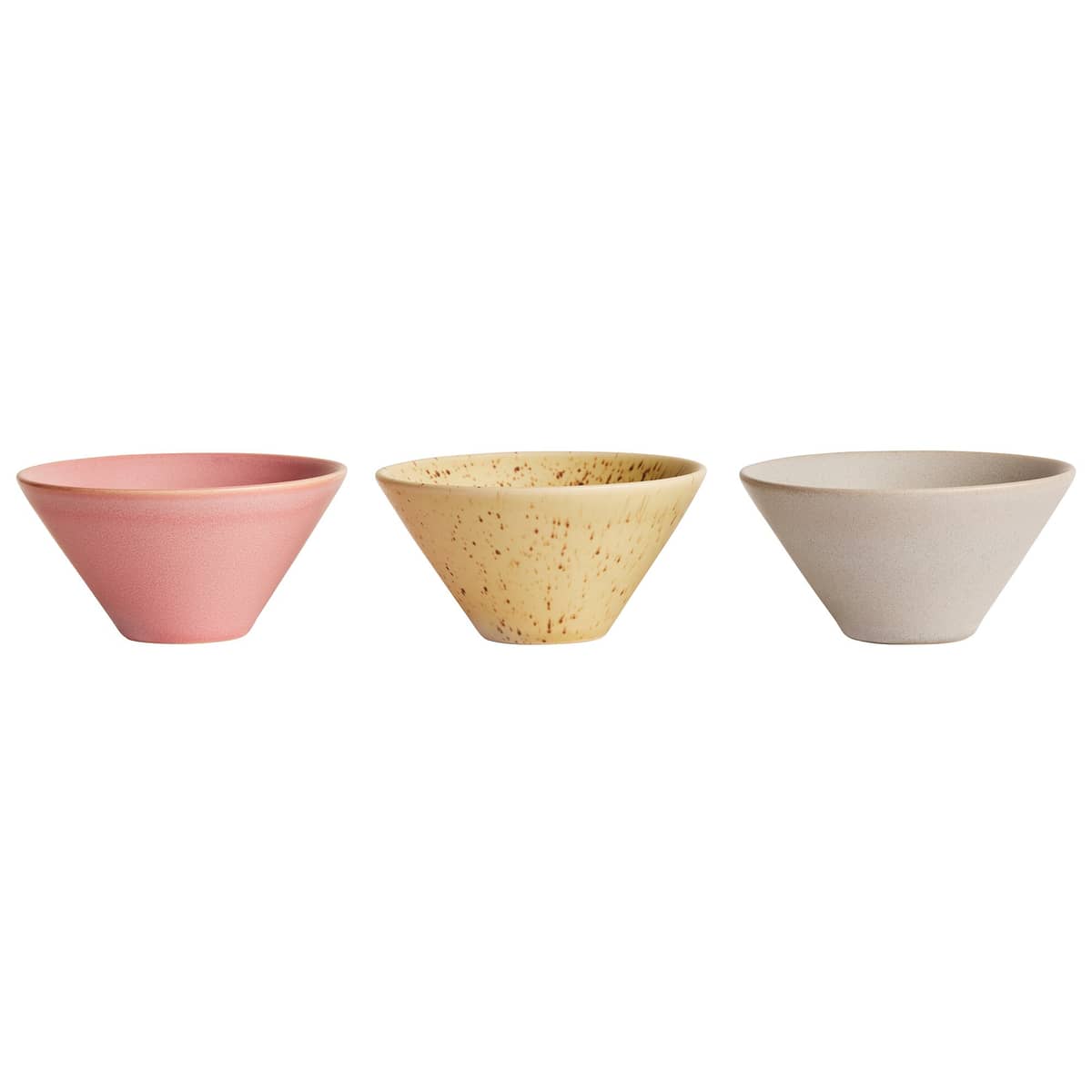 Yuka skål 3-pack, rose