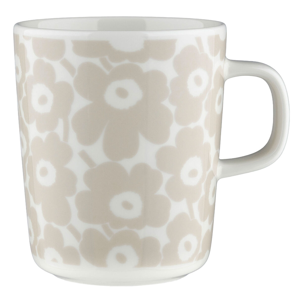 OIVA Marimekko Pikkuinen Unikko kopp 25 cl, vit/beige