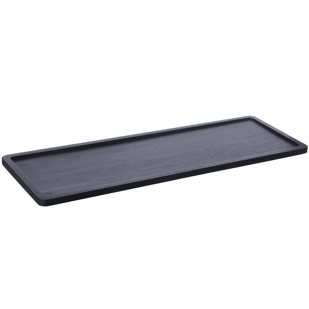 Ernst Träbricka Rektangulär Svart, 15x45 cm
