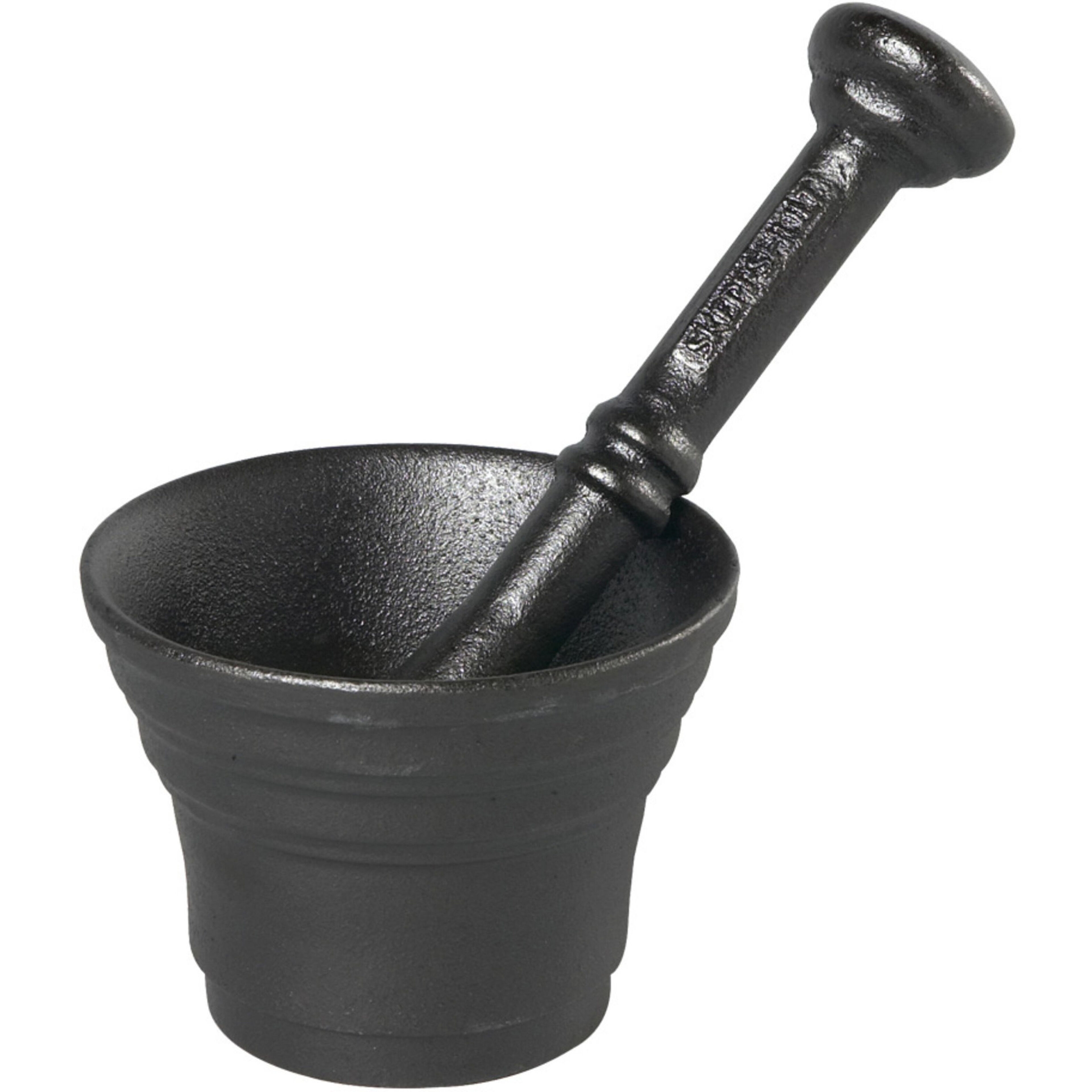 Mortel med Stöt Gjutjärn Höjd 8 cm