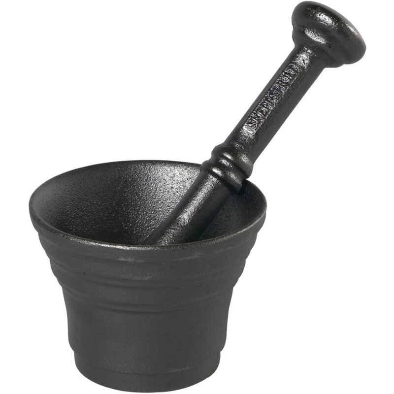 Mortel med Stöt Gjutjärn Höjd 8 cm