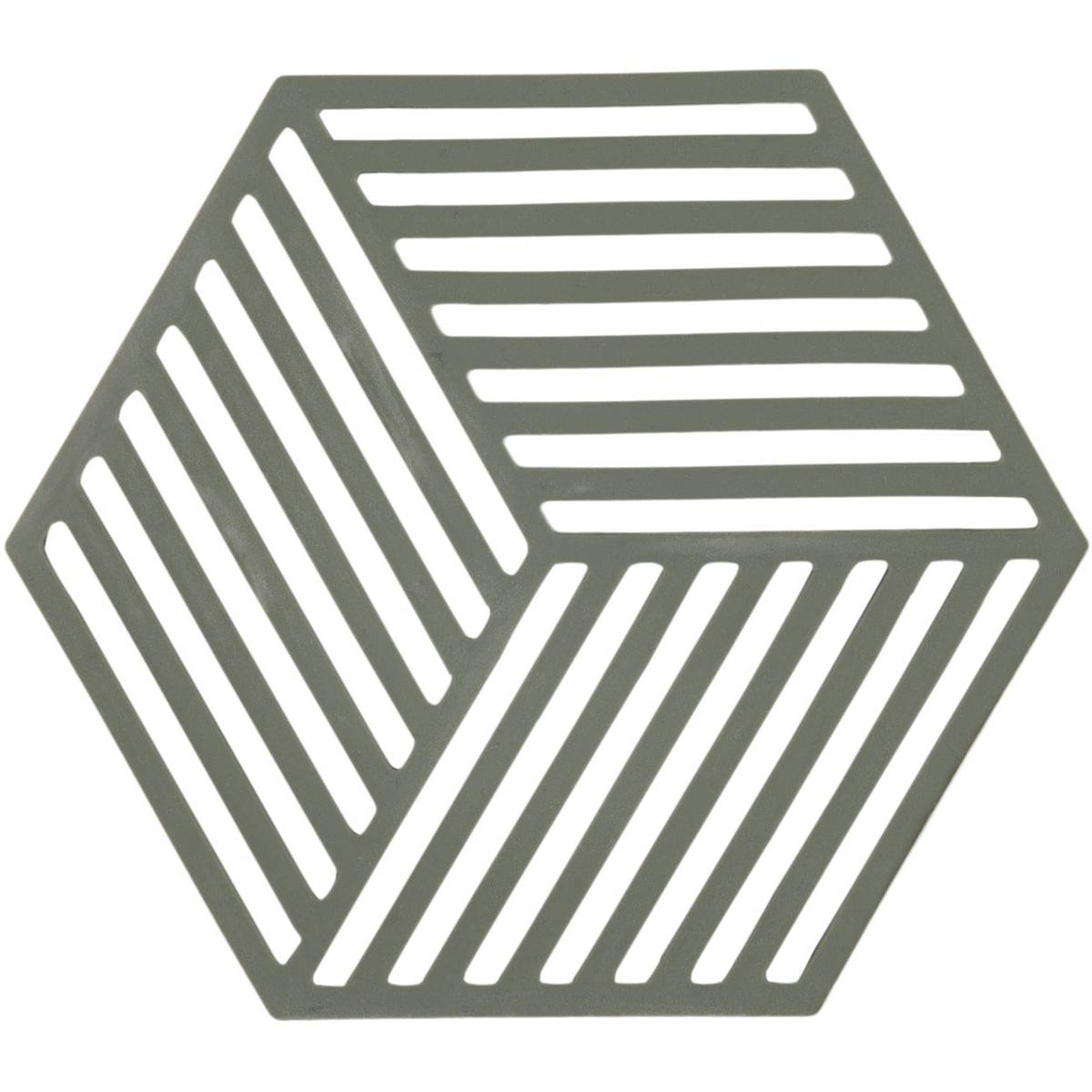 Hexagon grytunderlägg, olive green