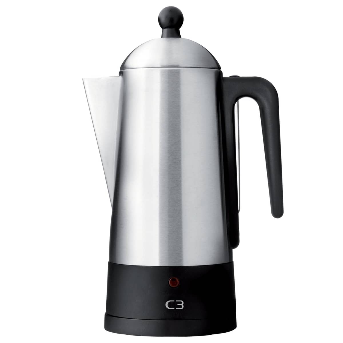 Design perkolator 6 kopper, rustfrit stål