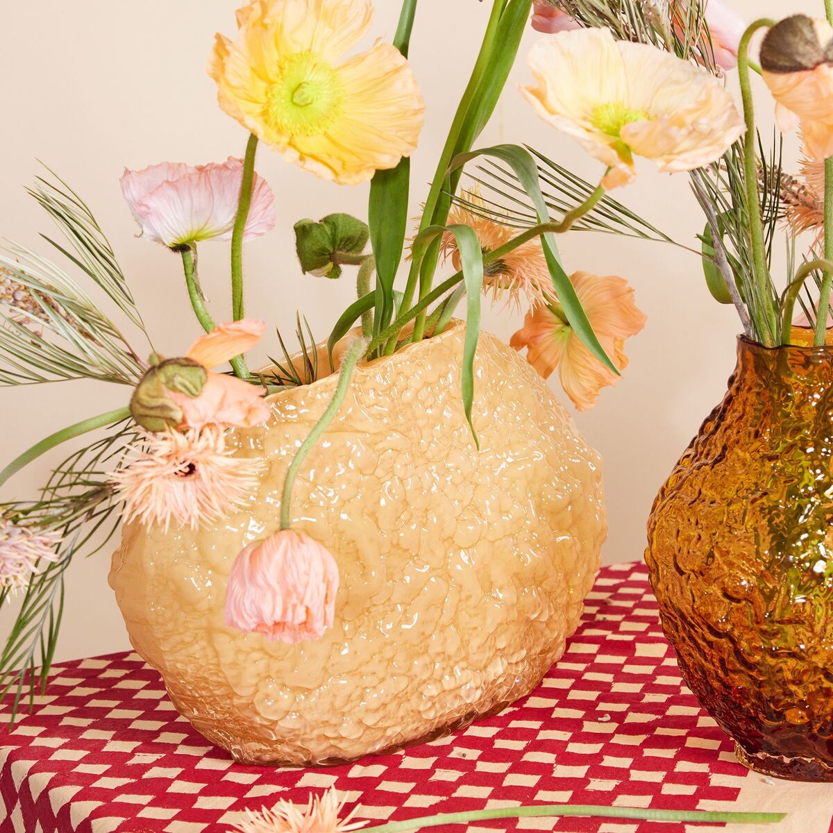 Corallo vase 45 cm, gul