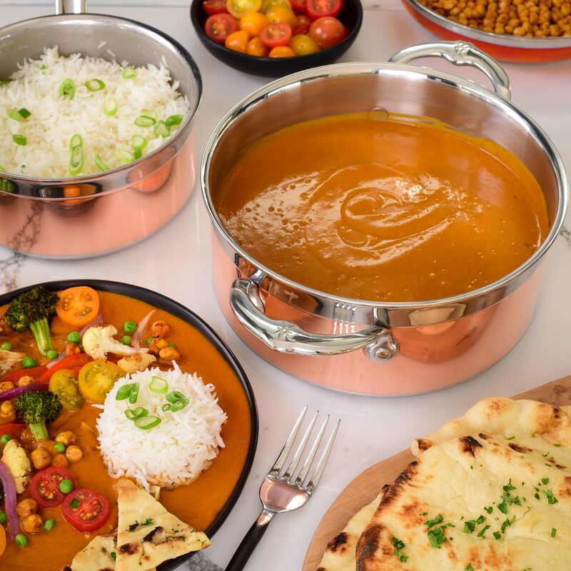 Copperbond kattila kannella 20 cm