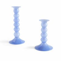 Wavy ljushållare large, jade light blue