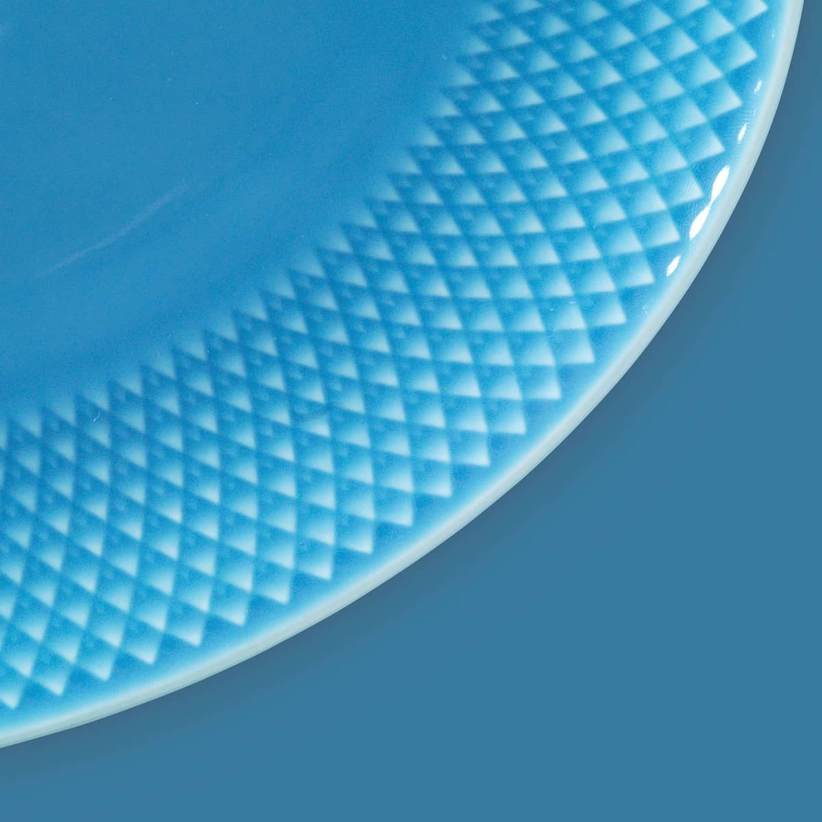 Rhombe serveringsfad, oval, blå