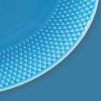 Rhombe serveringsfad, oval, blå