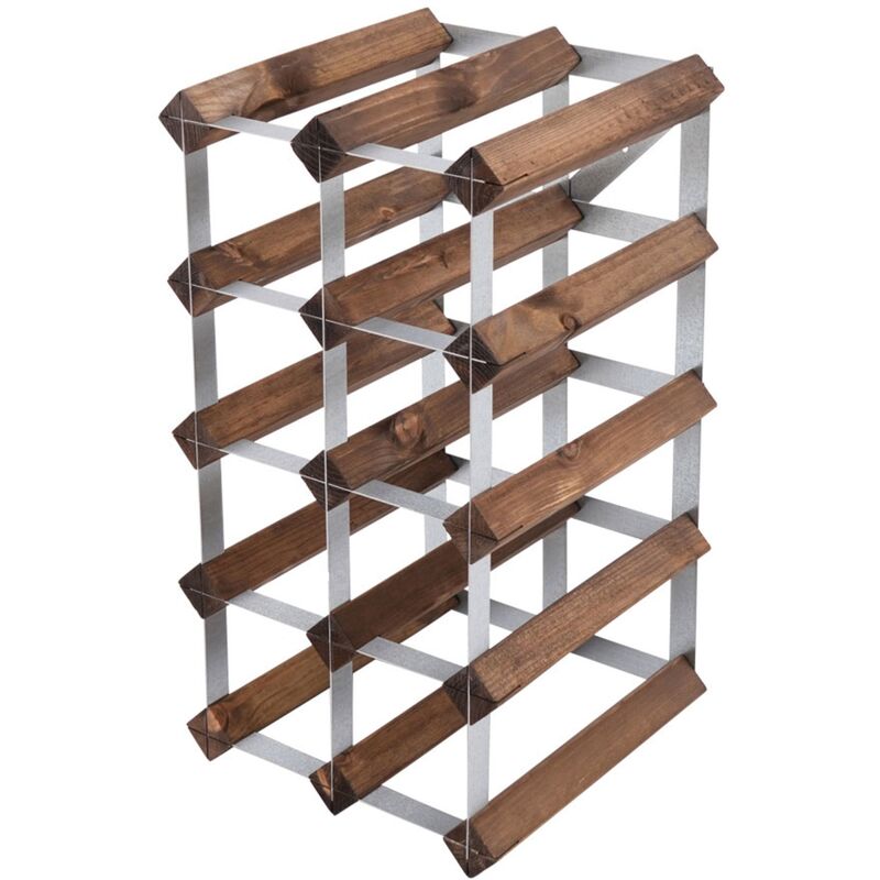 Vinreol Saml-Selv Mørk Eg 12 flasker