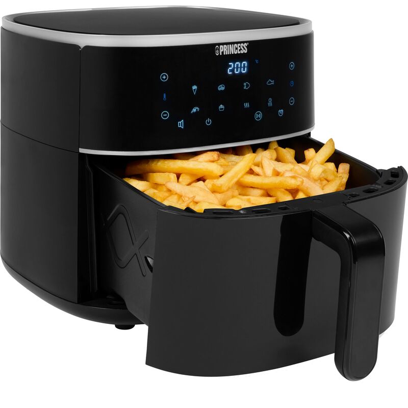 Airfryer 6 liter, svart/silver