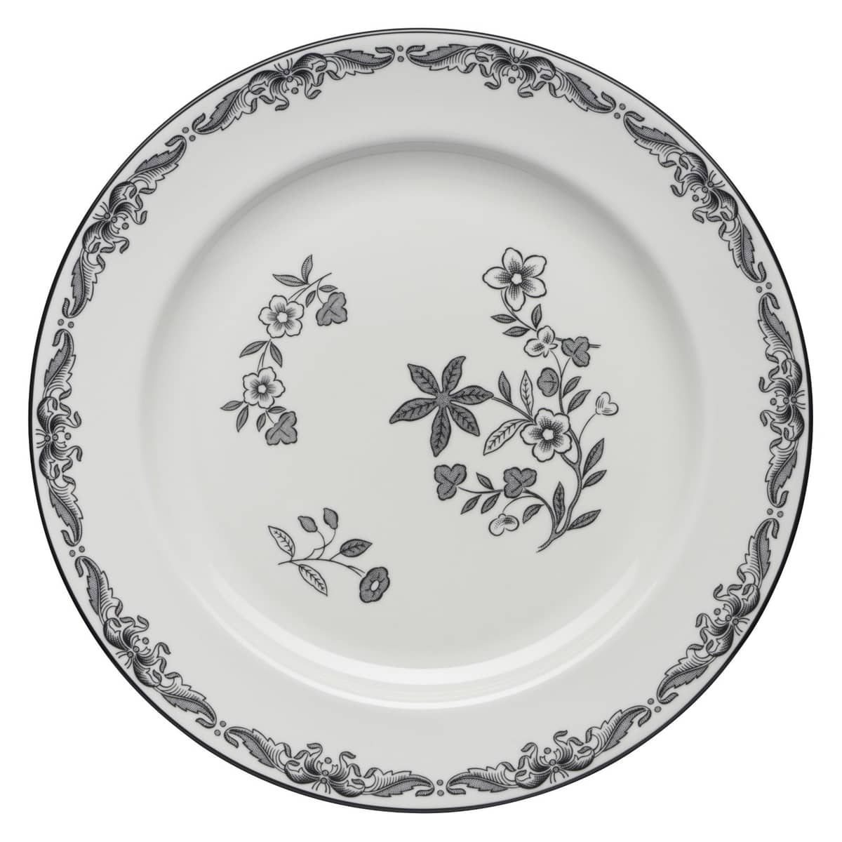 Ostindia Svart Tallrik, 27 cm