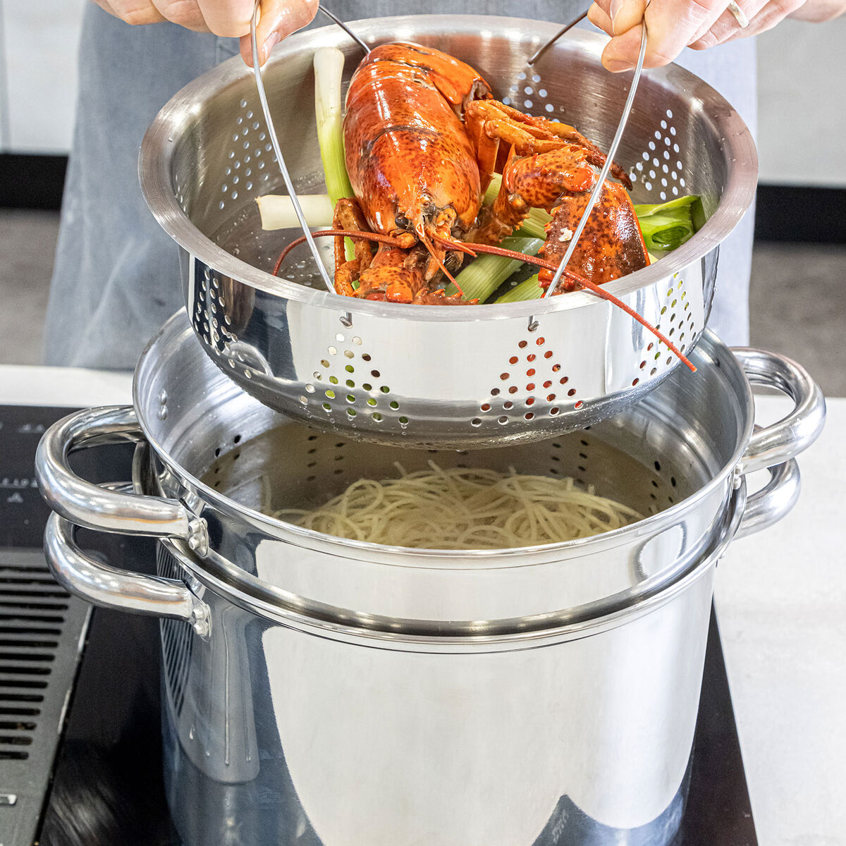 Multi Cooker gryta 7,5 liter, rostfritt stål