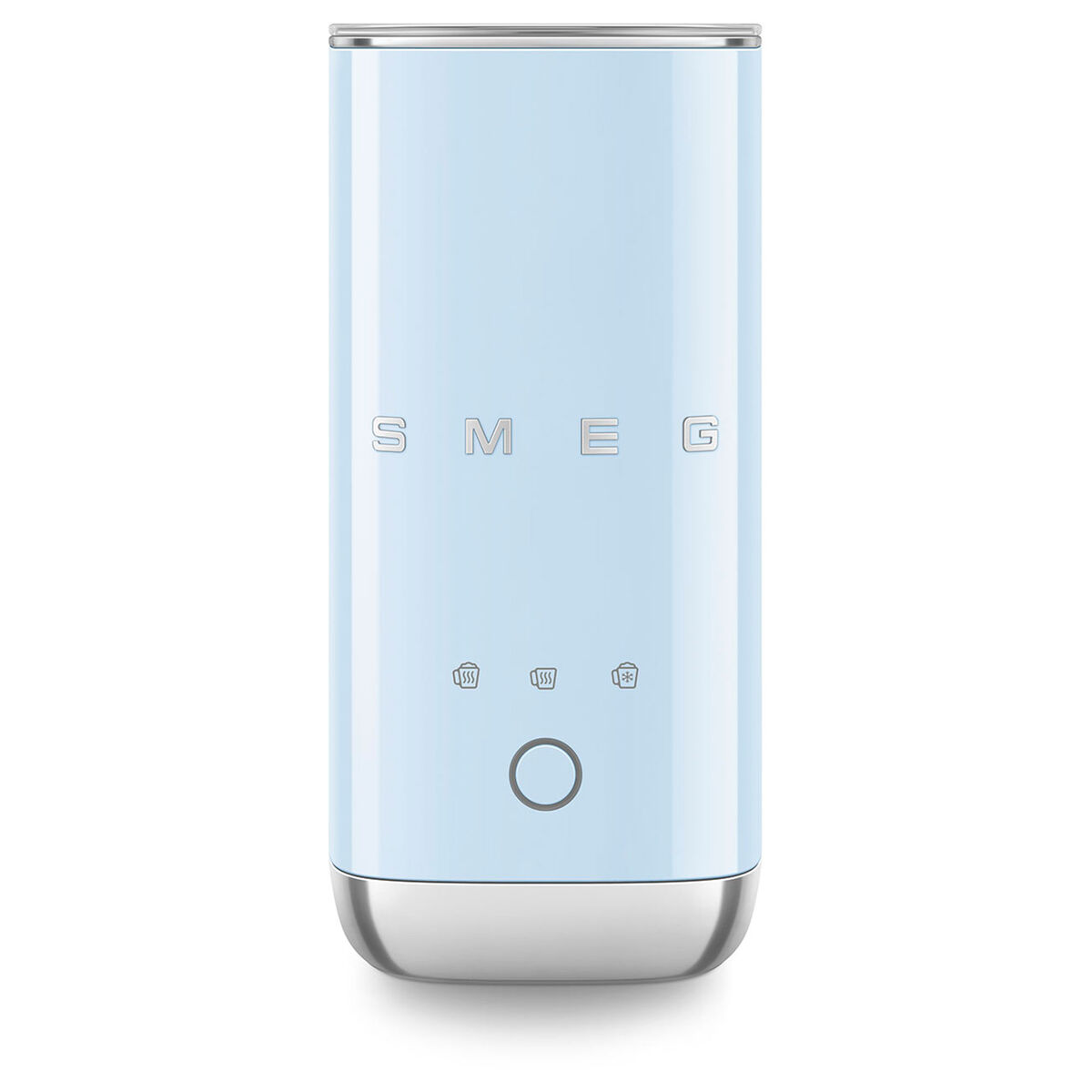 Mini-mjölkskummare, pastellblå