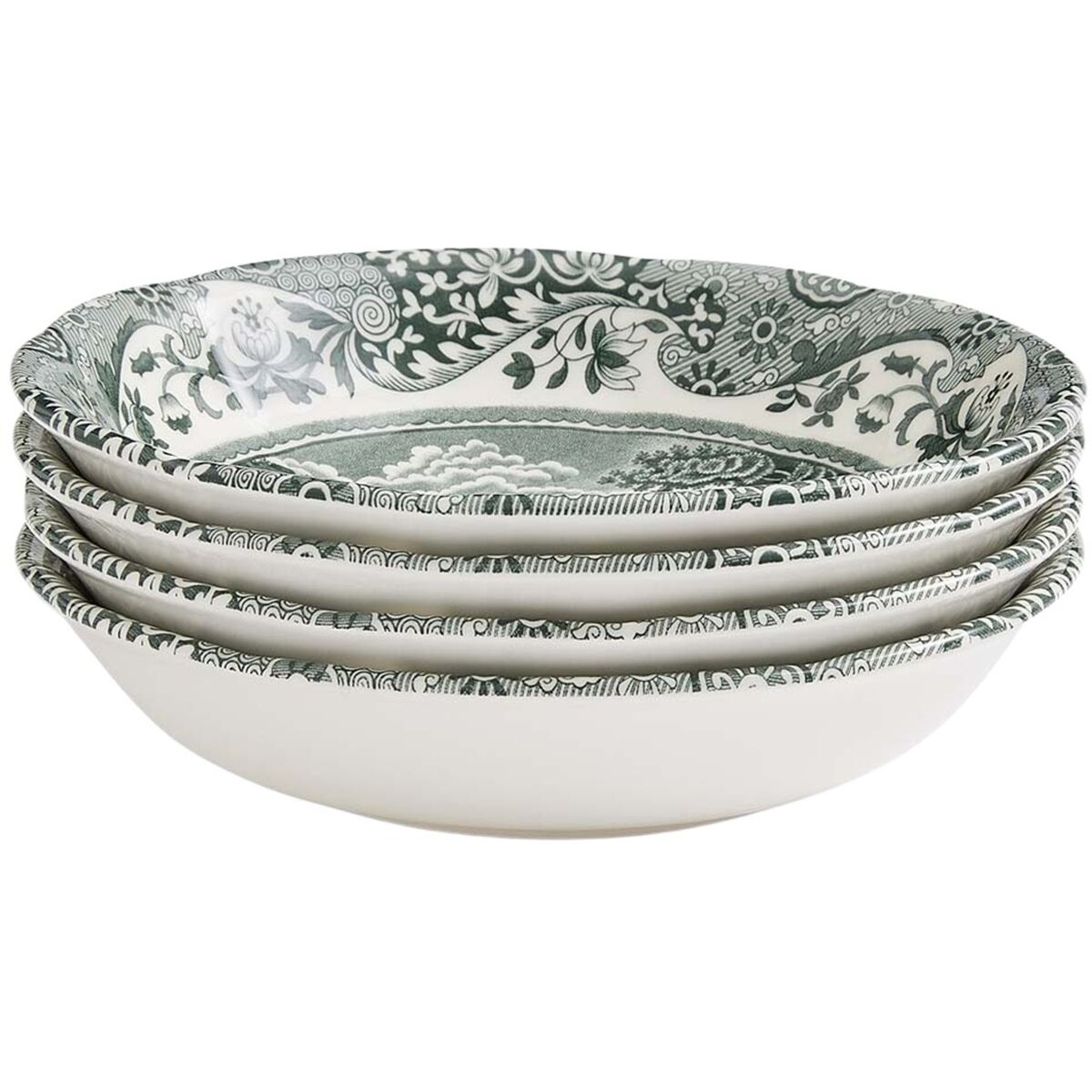 Heritage Green Italian skål 15 cm, grønn/hvit