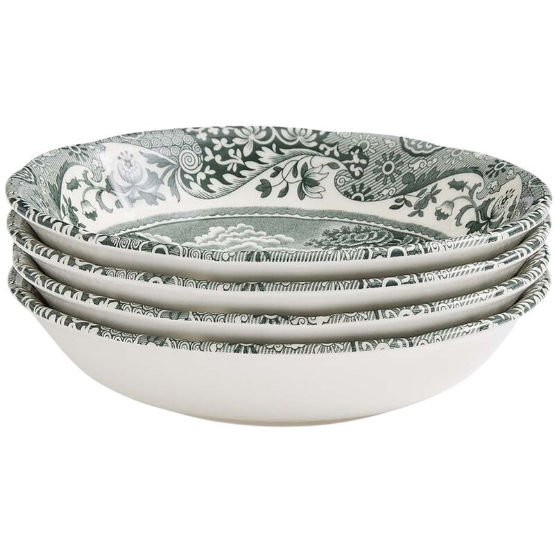 Heritage Green Italian skål 15 cm, grön/vit