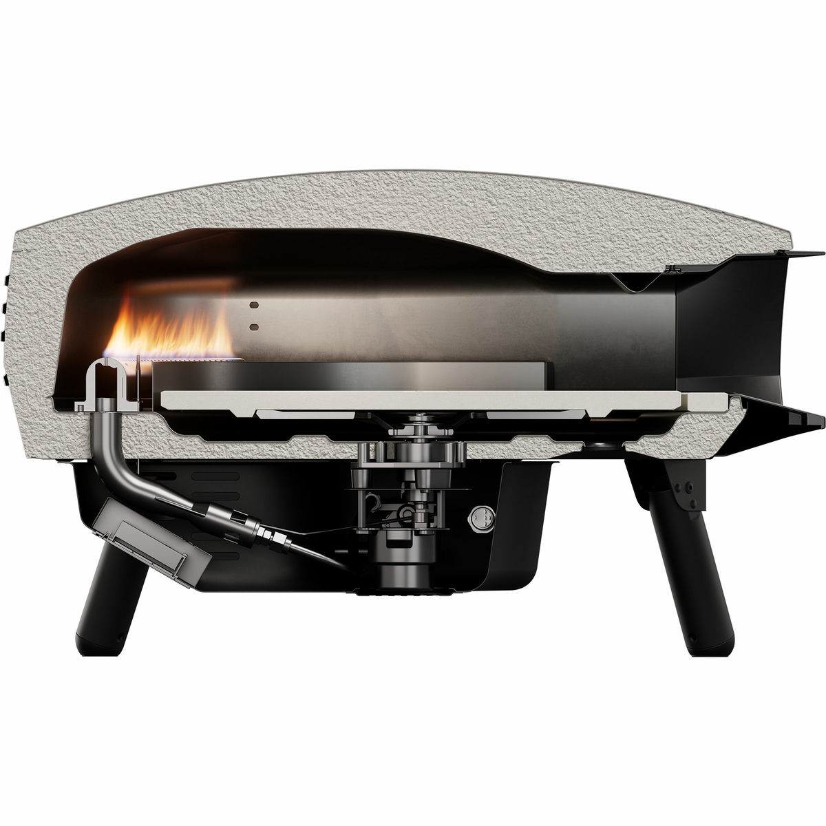 Witt Piccolo Rotante pizzaovn 16", svart
