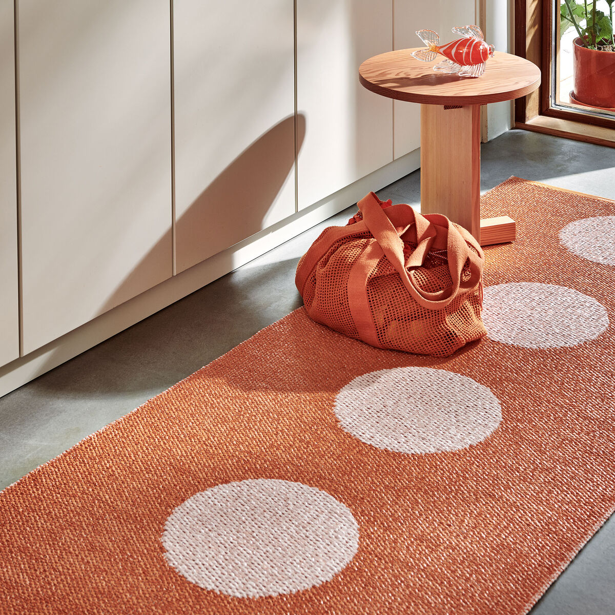 Pappelina Vera Pop Tæppe 70x200 cm, orange/pink