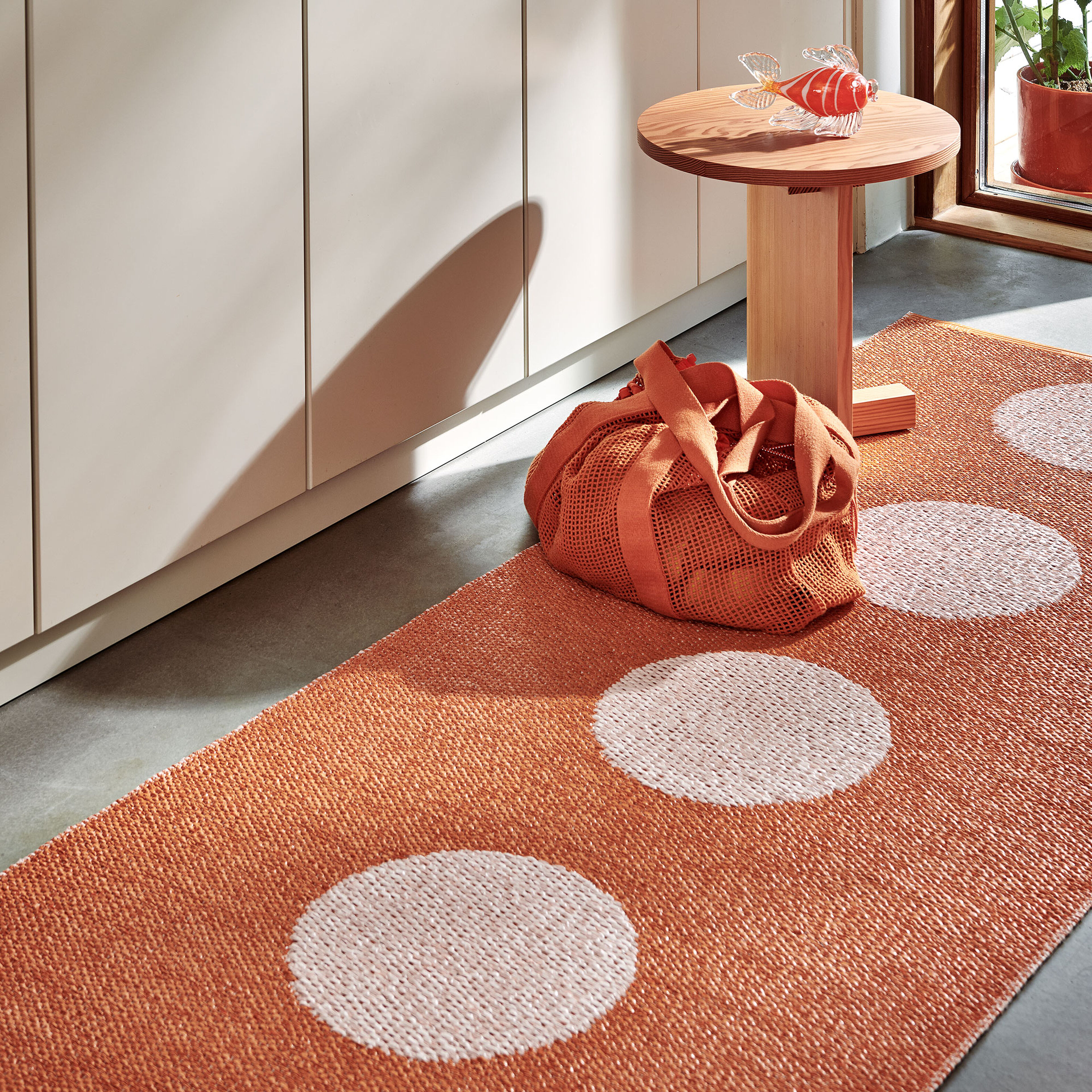 Pappelina Vera Pop matto 70 × 200 cm, orange/pink