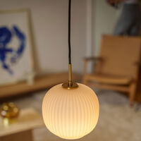 Vibra taklampe 18 cm, opal