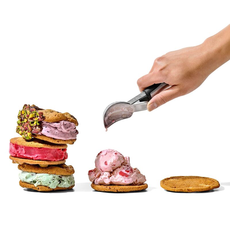 Iskrem-skje (Ice Scoop) med utskyter 