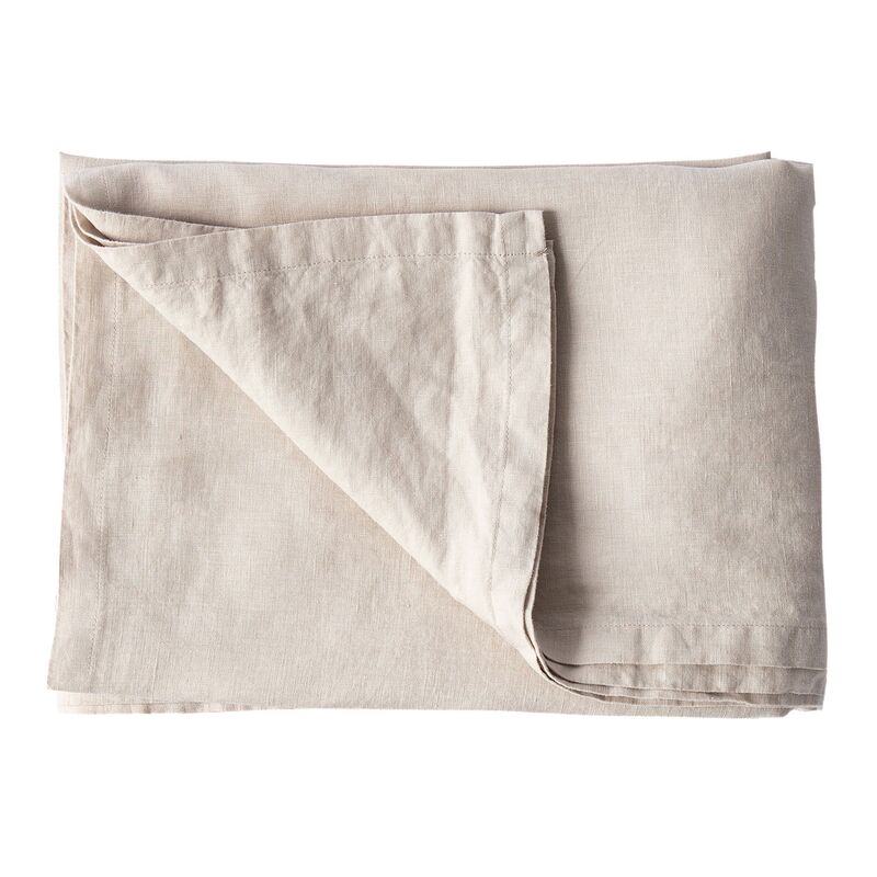 Dug i hør 145 x 330 cm, warm grey