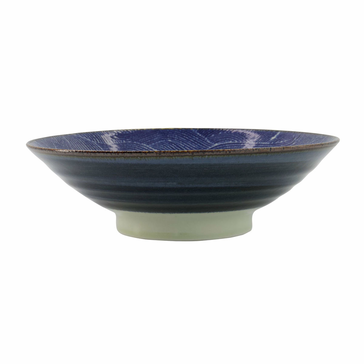 Seigaiha Blue skål 24,5 cm