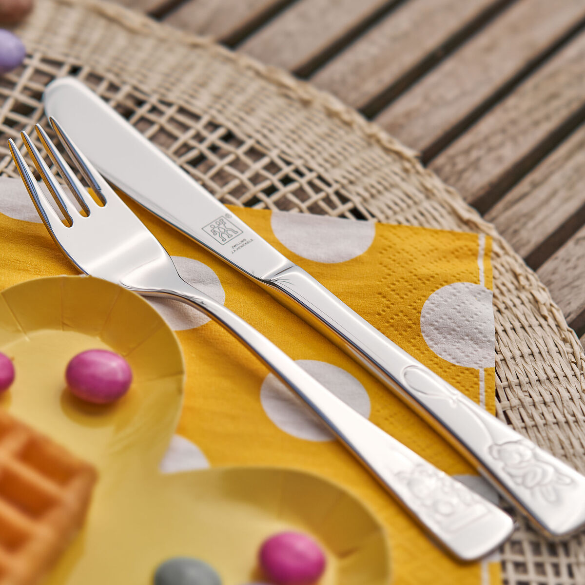 Teddy barnbestick 4 delar, rostfritt stål