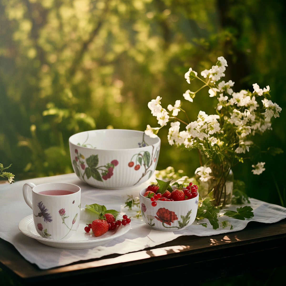 Hammershøi skål 21 cm, summer berries