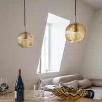 Vibra taklampe 18 cm, amber