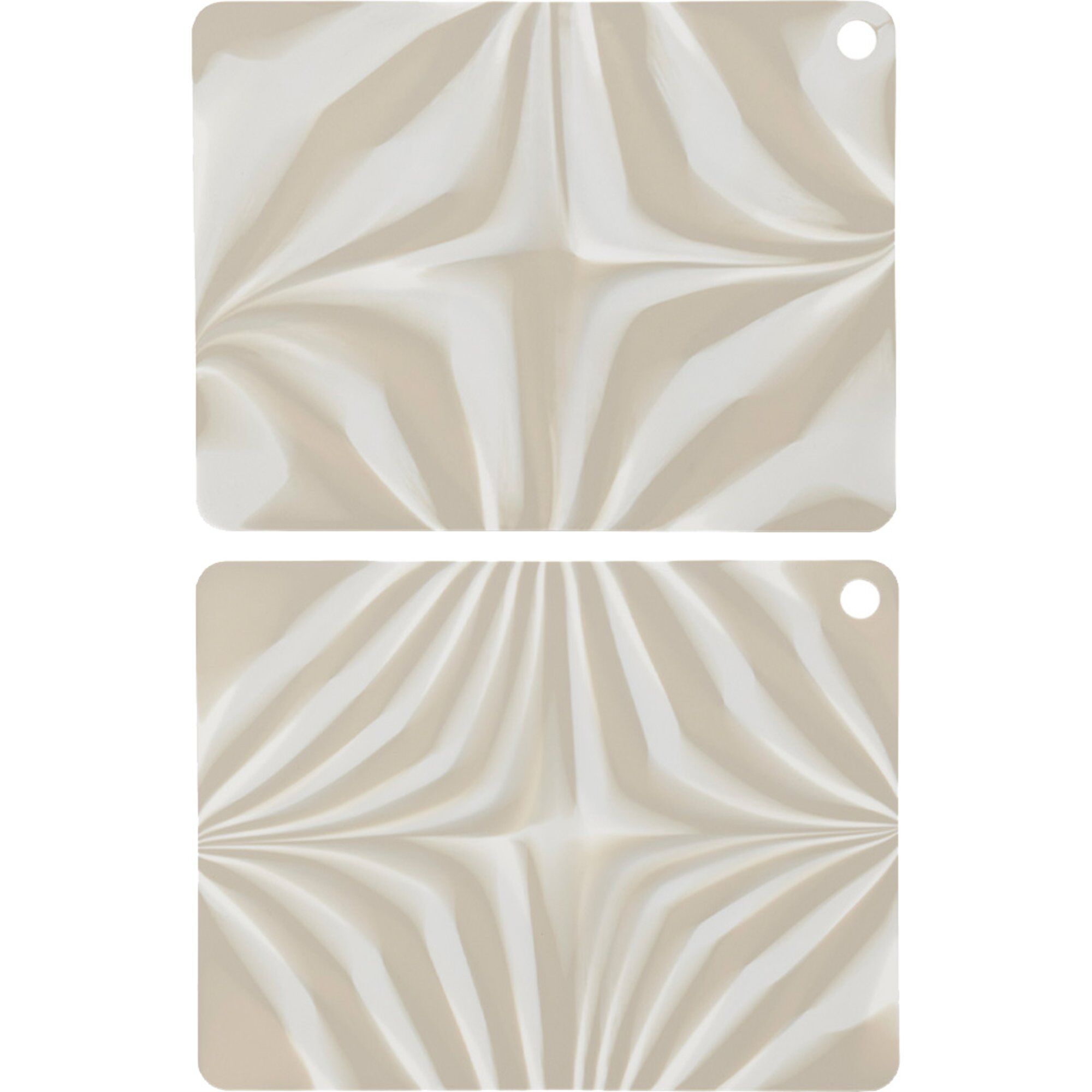 Zebura bordstablett 2-pack, clay/vit