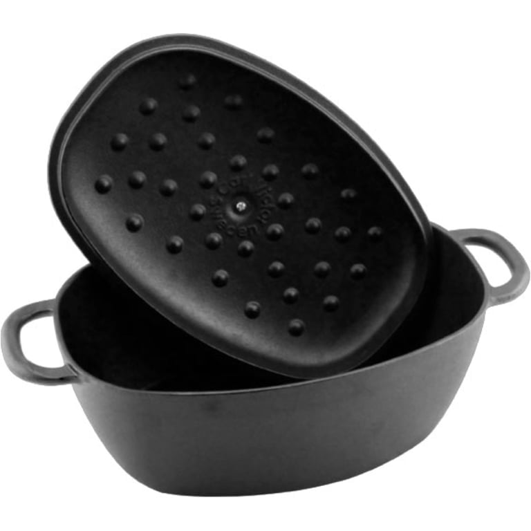 Valurautapata kannella, 6 litraa, soikea