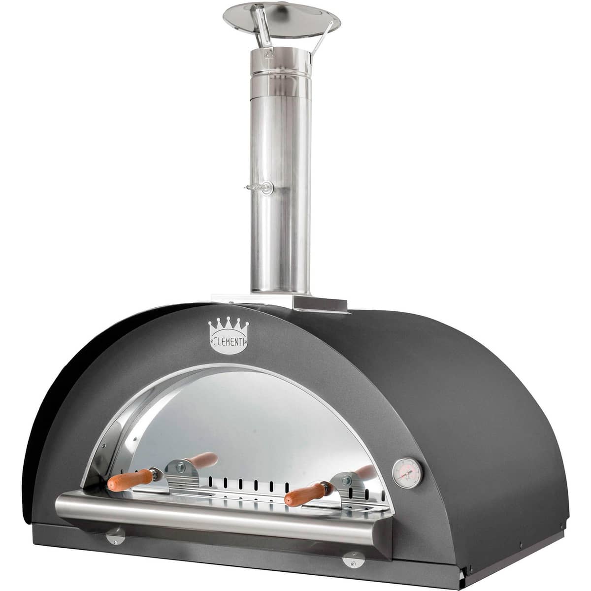 Clementi Puulämmitteinen Pizzuuni Family 60x Antrasiitti