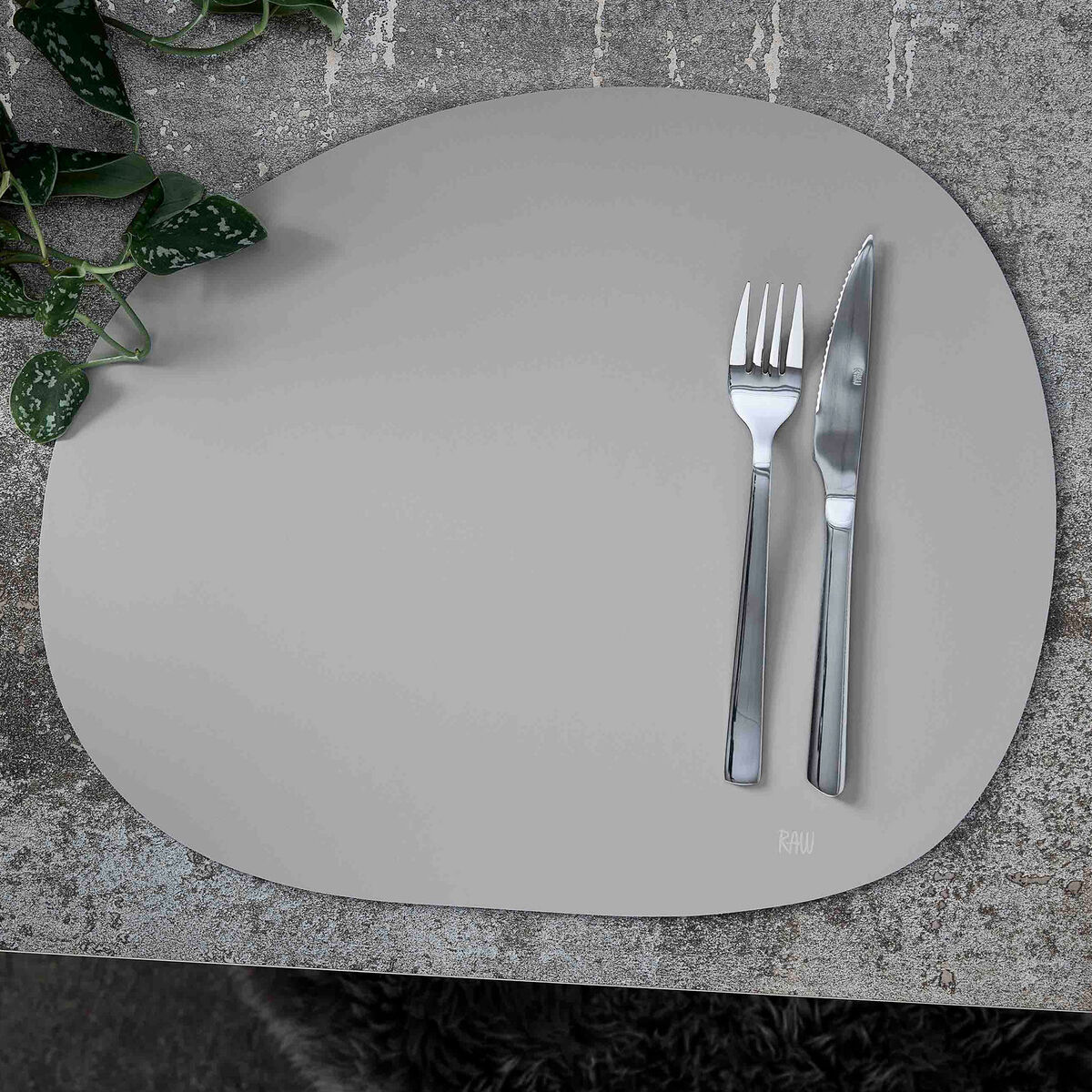 Aida Raw Bordstablett 1-pack, ljusgrå