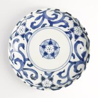 Goben Karakusa pastatallerken Ø20 cm, blå/hvid