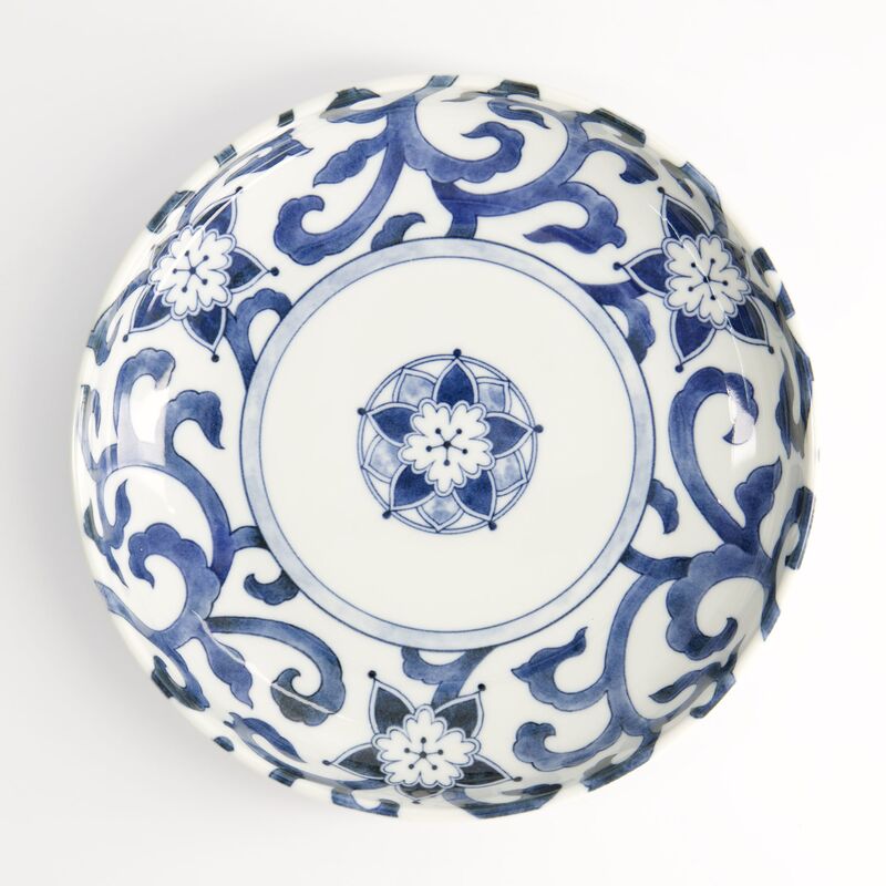 Goben Karakusa pastalautanen 20 cm, sininen/valkoinen