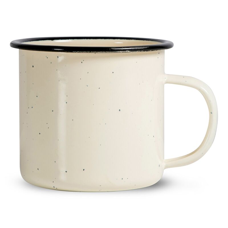 Doris emaljmugg, beige