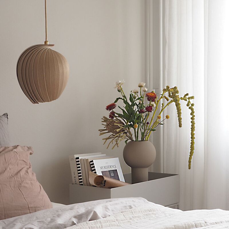 Pillar vas, 32 cm, sand