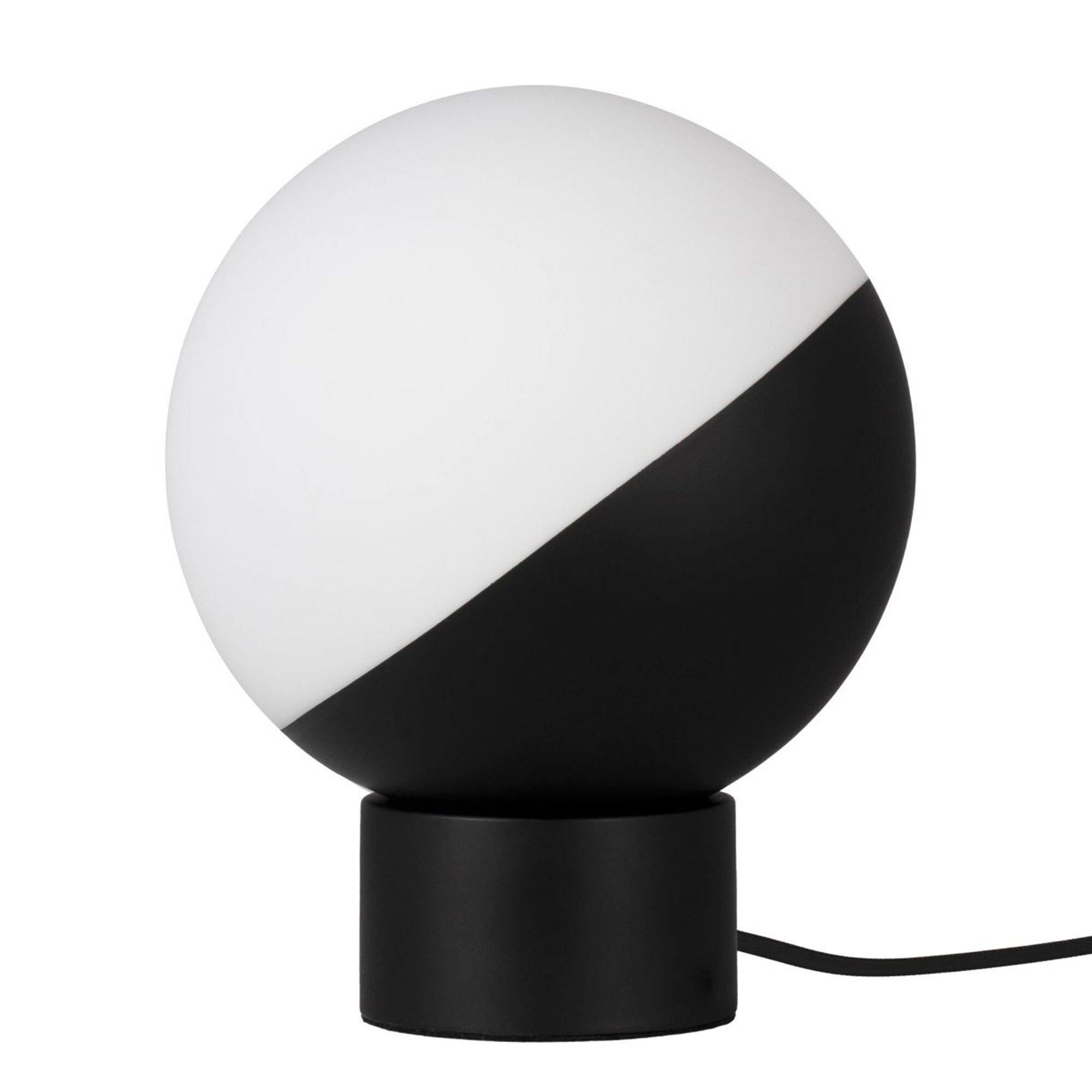 Alternativ bild 1 för Globen Lighting Contur bordslampa, 20 cm, svart/vit
