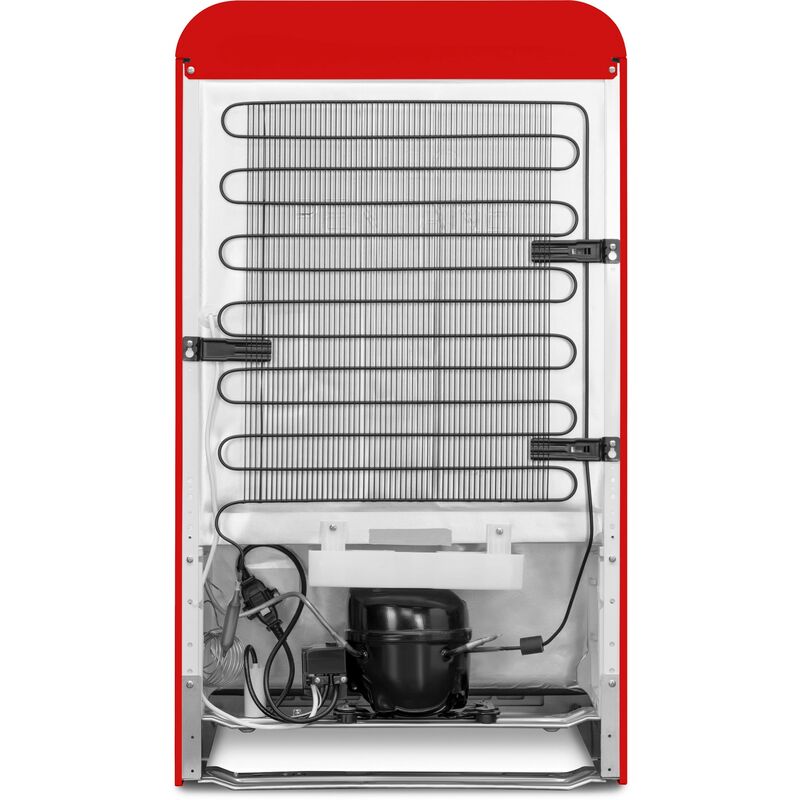 FAB10 kylskåp med flaskinredning, röd